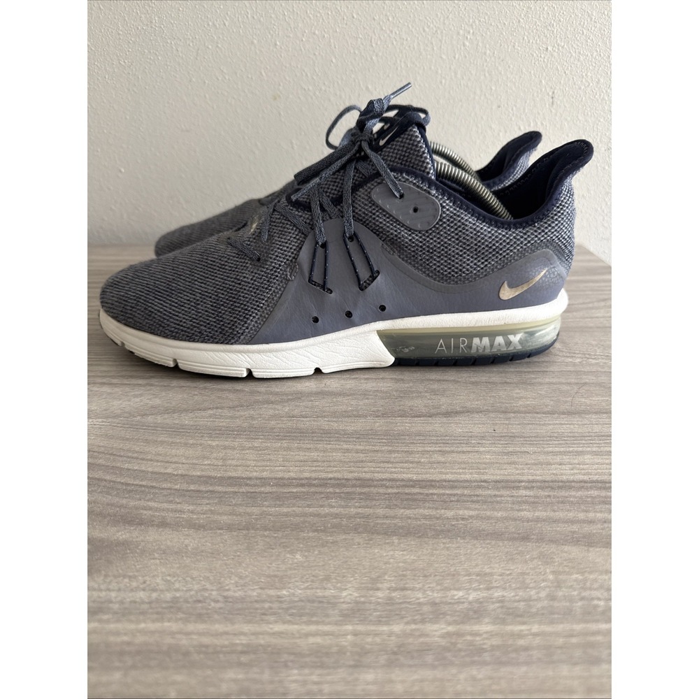 Nike Mens Air Max Sequent 3 921694-402 Blue Running Shoes Sneakers Size 12